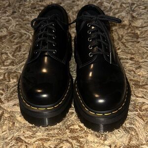Black Leather Women's Shoes